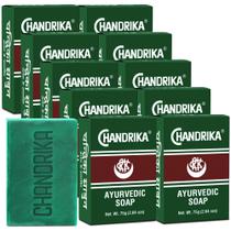 Sabonete Chandrika Bath and Body Ayurvédico, pacote com 10 Sabonete Chandrika Bath and Body Ayurvédico, pacote com 10