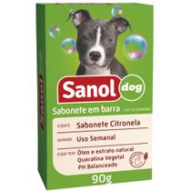 Sabonete Citronela 90g Sanol Dog Pet