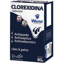 Sabonete clorexidina para cães e gatos 80gr dugs