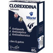 Sabonete Clorexidina World para Cães e Gatos 80g