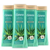 Sabonete Corporal Caress Aloe Vera e Papoula Branca (600ml) - Kit com 4 Unidades