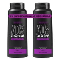 Sabonete corporal e shampoo Art of Sport masculino com carvão vegetal 480 ml