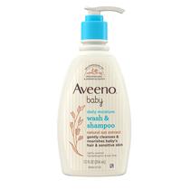 Sabonete corporal e shampoo Aveeno Baby Daily Moisture 360ml