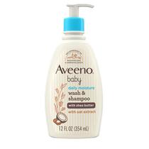 Sabonete corporal e shampoo Aveeno Baby Daily Moisturizing 360ml