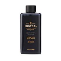 Sabonete corporal e shampoo Mistral Black Amber 400mL para homens
