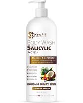 Sabonete corporal esfoliante KERAPIL com ácido salicílico 480mL