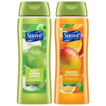 Sabonete corporal Suave Variety, pacote com 2 unidades de maçã verde suculenta e manga, 530 ml