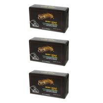 Sabonete corporal Suavecito Rum Tiki Hidratante 170g, pacote com 3 Sabonete corporal Suavecito Rum Tiki Hidratante 170g, pacote com 3