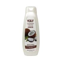 Sabonete corporal YOLY Coco Hidratante diário 750ml para pele seca