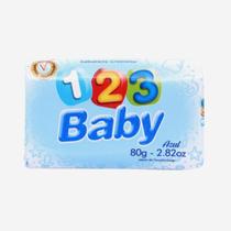 Sabonete Cremoso 123 Baby Azul 80g Sabonete Cremoso 123 Baby Azul 80g