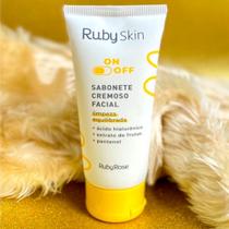 Sabonete Cremoso Facial Limpeza Equilibrada Ruby Skin On Off 100ml HB-327 Ruby Rose