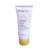 Sabonete cremoso facial limpeza equilibrada ruby skin