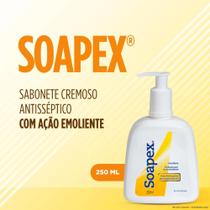 Sabonete Cremoso Soapex 250ml validade 31/07/2024