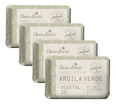 Sabonete De Argila 4 X 110g - Cheiro D'ervas - CHEIRO DE ERVAS