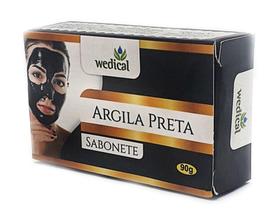 Sabonete De Argila preta 90g12 Unidades - Wedical