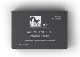 Sabonete de argila preta dermare esfoliante purificante 90g