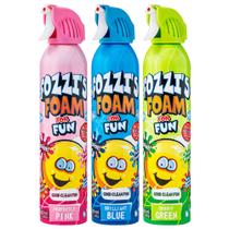 Sabonete de Banho Espuma Aerosol Fozzi's - 3 Frascos de 325ml (Rosa, Azul e Verde)