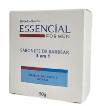 Sabonete de Barbear em Barra 3 em 1 Essencial For Men / Para Homem Abelha Rainha 90g
