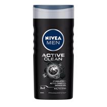 Sabonete de cabelo, rosto e corpo NIVEA MEN Active Clean 3 em 1 250ml Sabonete de cabelo, rosto e corpo NIVEA MEN Active Clean 3 em 1 250ml