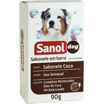 Sabonete de Côco para Cães e Gatos 90g - Sanol Dog