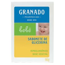 Sabonete de Glicerina Granado Bebe Tradicional, Barra, 1 Unidade Com 90G