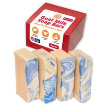 Sabonete de leite de cabra OCEAN SOAP feito à mão, totalmente natural, 4 barras