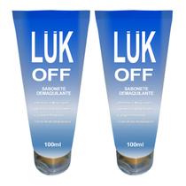 Sabonete Demaquilante 100ml Off Luk - Kit 2 Bisnagas