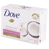 Sabonete Dove Delicious Care leite de coco e pétalas de jasmim, barra, 90g, 1 unidade