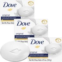 Sabonete Dove Original Beauty Bar, pacote com 3 unidades, 140 ml, hidratante Sabonete Dove Original Beauty Bar, pacote com 3 unidades, 140 ml, hidratante
