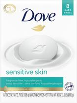 Sabonete Dove Sensitive Skin Beauty Bar sem perfume 113 g x8 Sabonete Dove Sensitive Skin Beauty Bar sem perfume 113 g x8