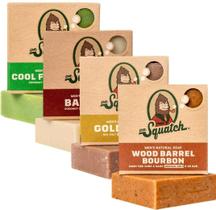 Sabonete Dr. Squatch Masculino - Kit com 4 Unidades (Wood Barrel, Bourbon, Gold Moss) Sabonete Dr. Squatch Masculino - Kit com 4 Unidades (Wood Barrel, Bourbon, Gold Moss)