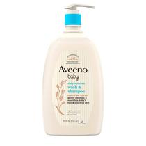 Sabonete e shampoo para banho para bebês Aveeno Daily Moisture 975 ml