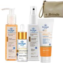 Sabonete e Toner Facial, Serum, Protetor Solar FPS 60 Clareador Bioage