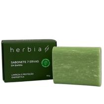 Sabonete em barra 7 ervas natural e vegano Herbia 90g