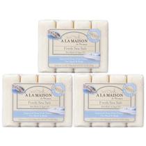 Sabonete em barra A LA MAISON Fresh Sea Salt Hand Body Vegan 12x100g Sabonete em barra A LA MAISON Fresh Sea Salt Hand Body Vegan 12x100g