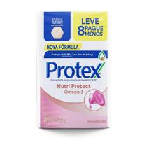 Sabonete em Barra Antibacteriano Protex Nutri Protect Ômega 3 8un de 85g Leve Mais Pague Menos Sabonete em Barra Antibacteriano Protex Nutri Protect Ômega 3 8un de 85g Leve Mais Pague Menos