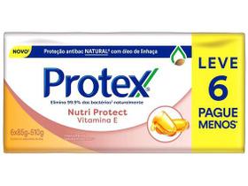 Sabonete em Barra Antibacteriano Protex - Nutri Protect Vitamina E 85g 6 Unidades