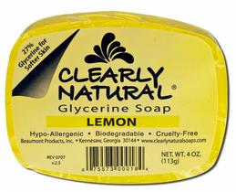 Sabonete em barra Clearly Natural Glicerine Lemon 120mL