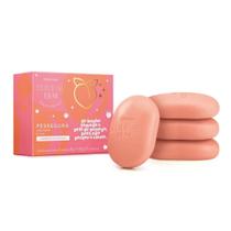 Sabonete em Barra Cuide-se Bem Pessegura 4 80g cada - O Boticário Sabonete em Barra Cuide-se Bem Pessegura 4 80g cada - O Boticário