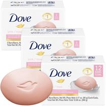 Sabonete em barra de beleza Dove Pink 12 barras 90g hidratante Sabonete em barra de beleza Dove Pink 12 barras 90g hidratante