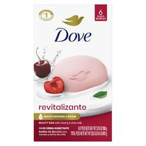 Sabonete em barra de beleza Dove Revitalizante Leite de Cereja e Chia 110g x6