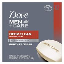 Sabonete em barra Dove Men+Care More Hidratante e Limpeza Profunda 10x135g