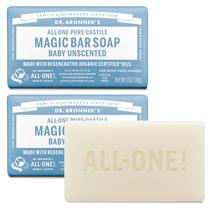 Sabonete em Barra Dr. Bronner's Baby Sem Fragrância 2 Unidades 140g
