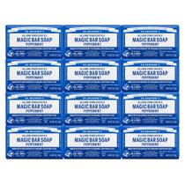 Sabonete em barra Dr. Bronner's Pure-Castile Magic (hortelã) 150 mL x 12