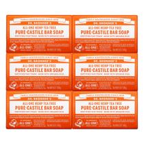 Sabonete em Barra Dr. Bronner's Tea Tree - Pure-Castile - Pacote com 6 (150ml cada) Sabonete em Barra Dr. Bronner's Tea Tree - Pure-Castile - Pacote com 6 (150ml cada)