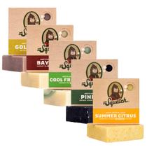 Sabonete em barra Dr. Squatch Natural para homens Summer Citrus, 150 ml, pacote com 5 Sabonete em barra Dr. Squatch Natural para homens Summer Citrus, 150 ml, pacote com 5