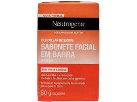 Sabonete em Barra Facial Neutrogena - Deep Clean Limpeza Profunda 80g