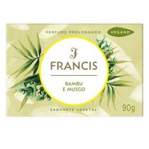 Sabonete em barra francis perfume prolongado vegano vegetal bambu e musgo 90g