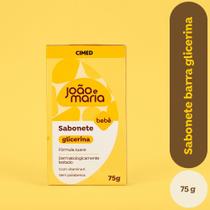Sabonete Em Barra Glicerina João e Maria Bebê Cimed 75g