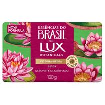 Sabonete em barra glicerinado detox vitória-régia com óleo de copaíba lux botanicals essências do brasil envoltório 100g
